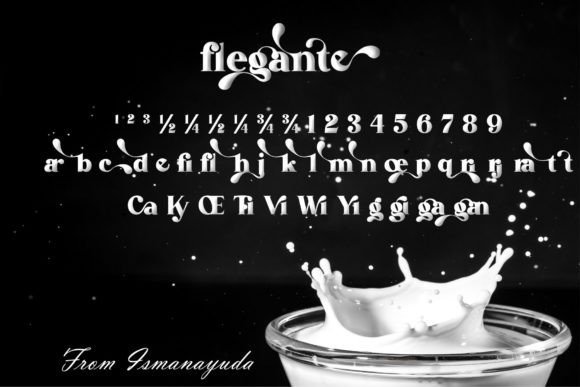 Flegante Font PNG with transparent background - Preview 6