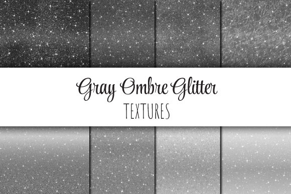 Gray Ombre Glitter