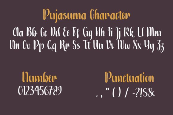 Pujasuma Font PNG with transparent background - Preview 6