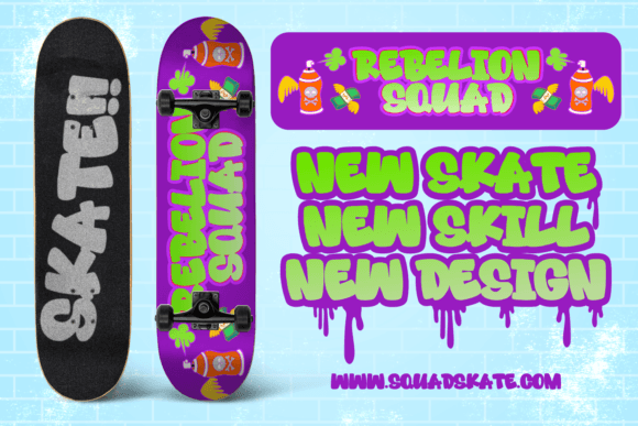 Rebellion Squad Font PNG with transparent background - Preview 3