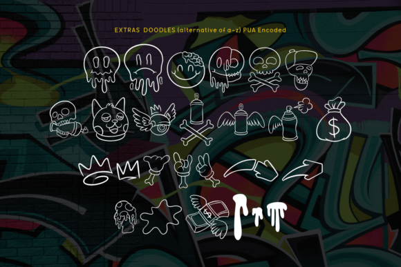 Rebellion Squad Font PNG with transparent background - Preview 5