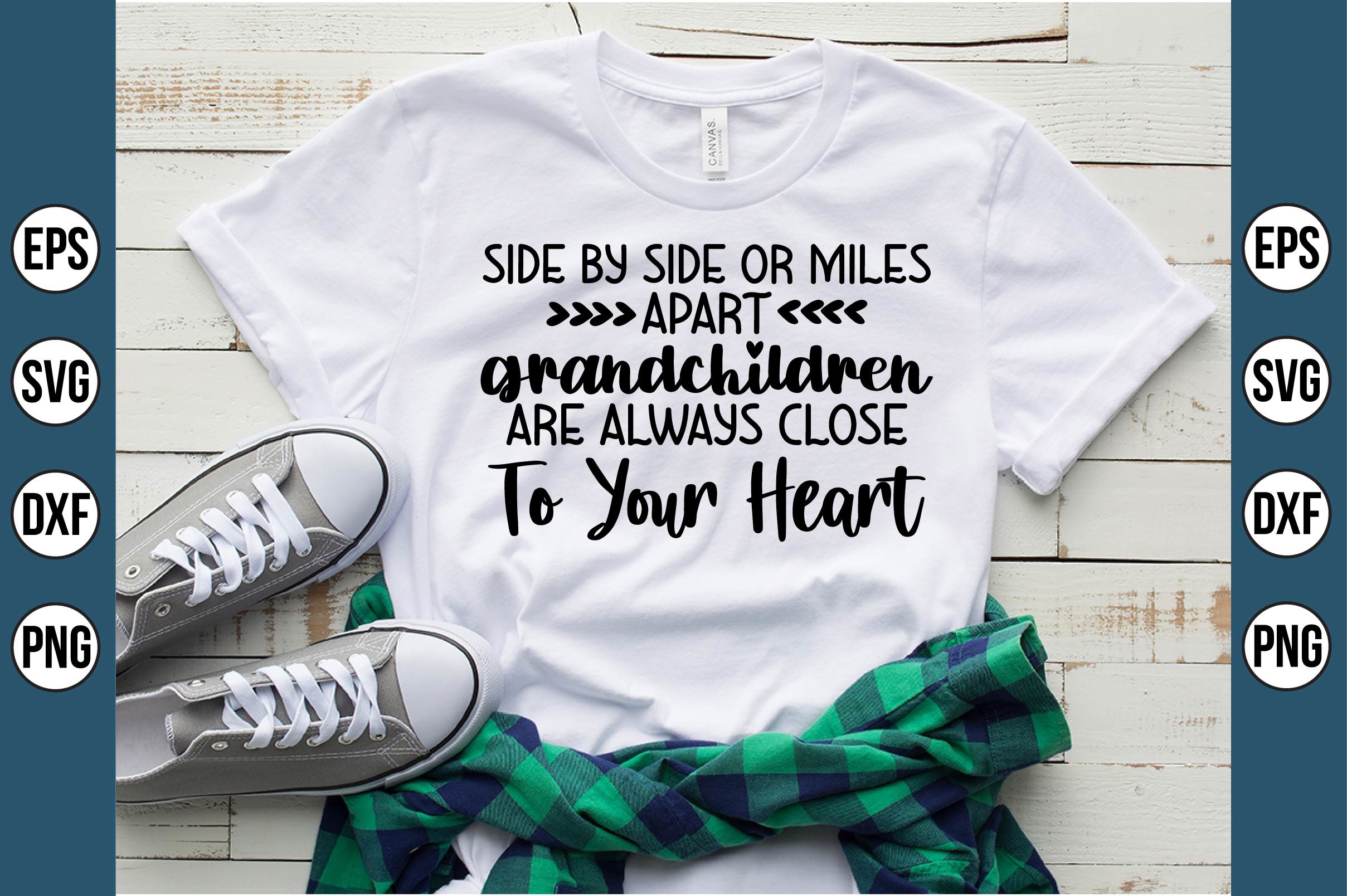 Side by Side or Miles Apart Grandchildre Graphic by creativemomenul022 ...