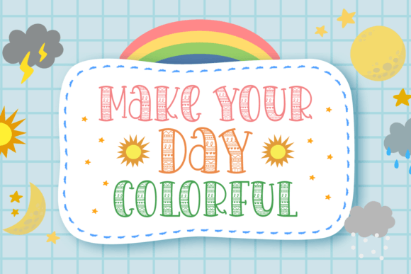 Simple Pattern Font PNG with transparent background - Preview 1