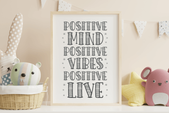 Simple Pattern Font PNG with transparent background - Preview 2