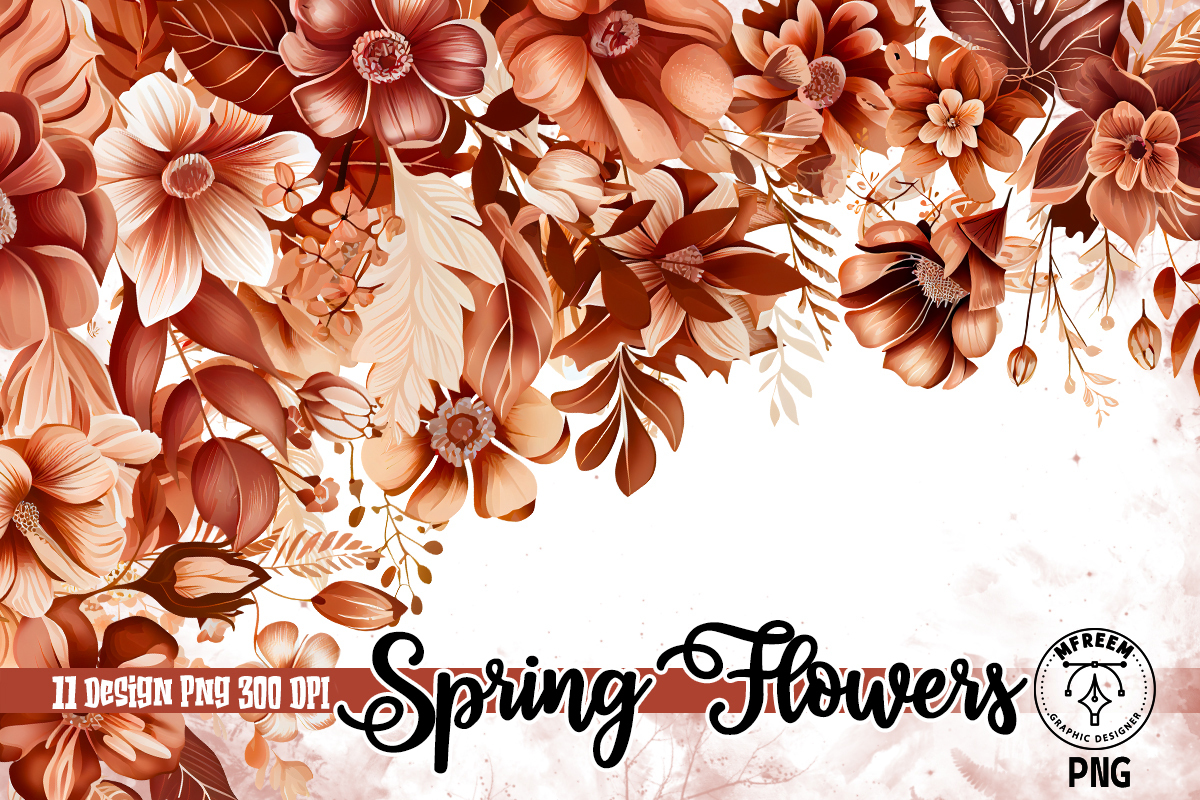 Spring Flowers Watercolor Sublimation Graphic by mfreem · Creative Fabrica