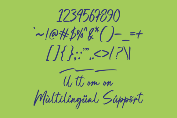 Bareng Story Font PNG with transparent background - Preview 5