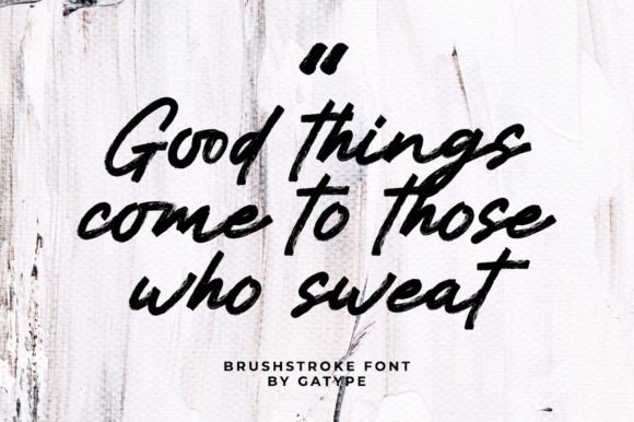 Brushstroke Font - Preview 1