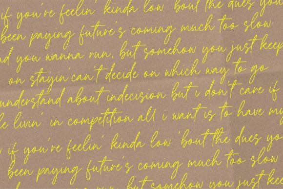 Buenos Signature Font - Preview 2