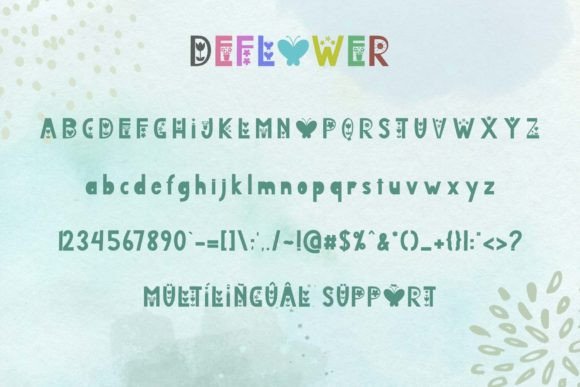 Deflower Font - Preview 5