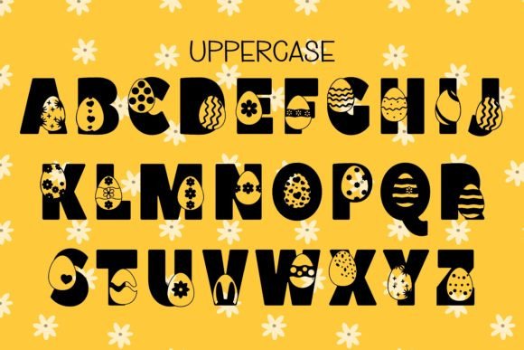 Happy Easter Egg Font - Preview 2