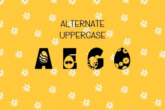 Happy Easter Egg Font - Preview 4
