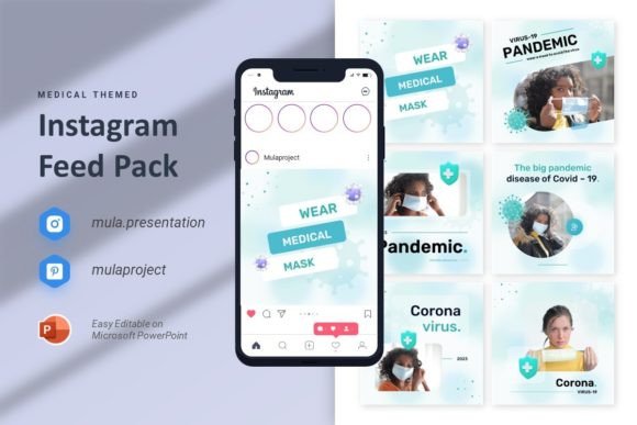 Wellness Instagram Template - Medical Feed