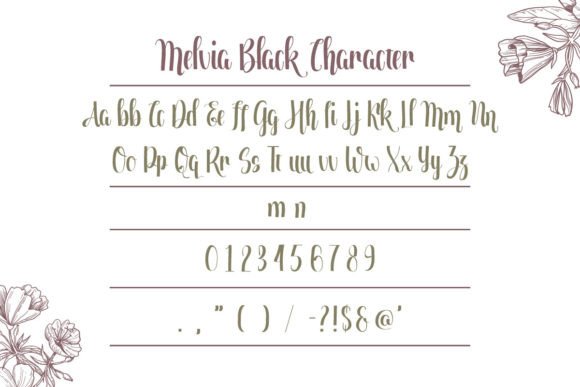 Melvia Black Font PNG with transparent background - Preview 6