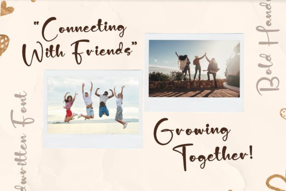 Monday Heart Font PNG with transparent background - Preview 3