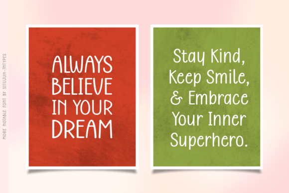 More Notable Font PNG with transparent background - Preview 2