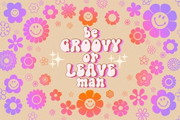 Psychedelic Bubble Two Font PNG with transparent background - Preview 1