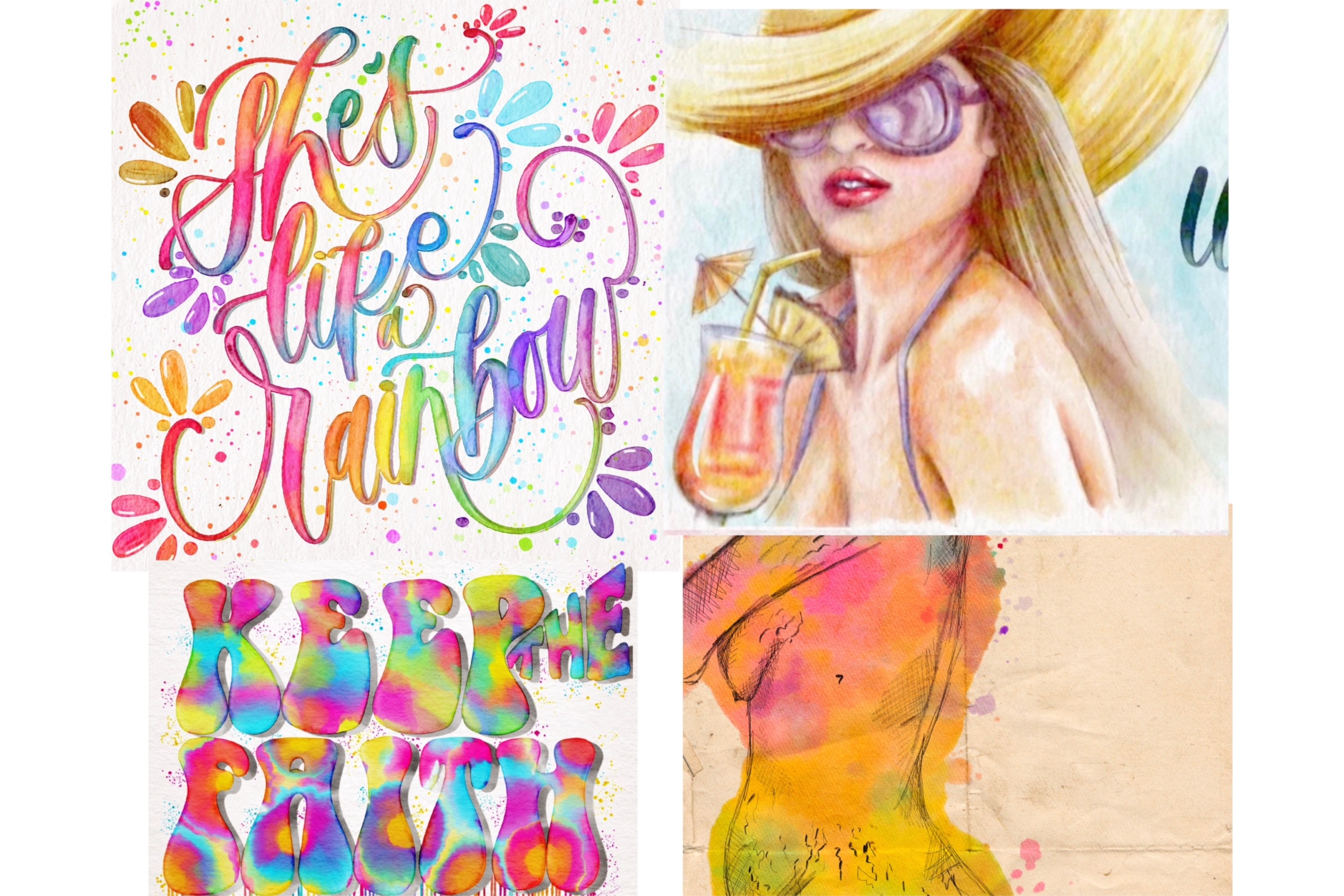 Realistic Watercolor Procreate Brushes - photo 2