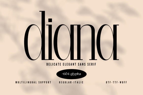 Diana Fontes Slab Serif Fonte Por Minimalistartstudio