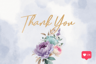 Blue & Purple Flowers Watercolor Clipart Graphic by FOLV · Creative Fabrica