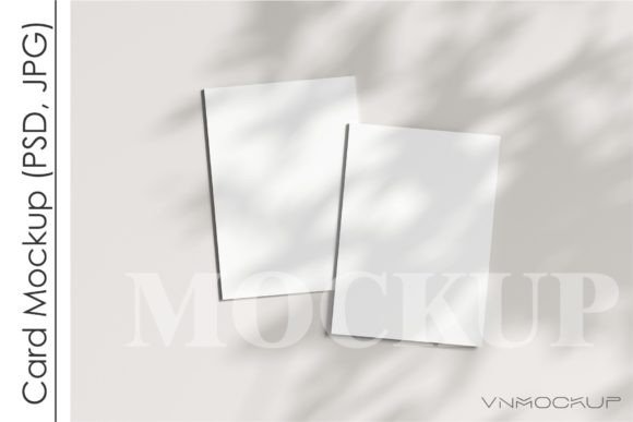 Card Mockup 5x7, Boho Invitation Mockup Graphic Invitations & Greeting Cards By VNmockup
