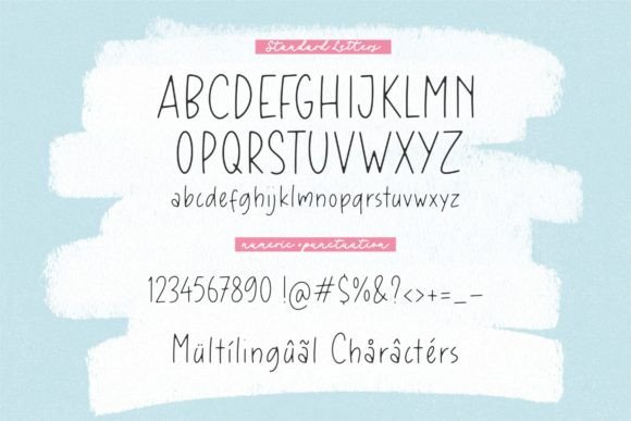 Creamy Bubble Font PNG with transparent background - Preview 4