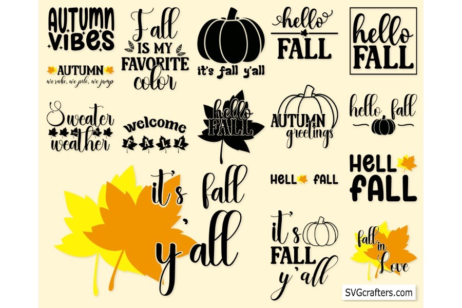 Mega Fall Autumn SVG Bundle Graphic by RuyaTreasures · Creative Fabrica