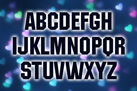 Sence Font PNG with transparent background - Preview 1