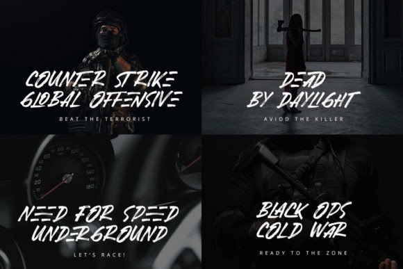 Black Rusher Font - Preview 1