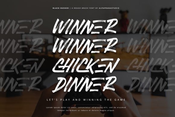 Black Rusher Font - Preview 2