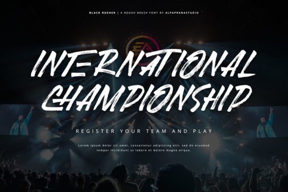 Black Rusher Font - Preview 4
