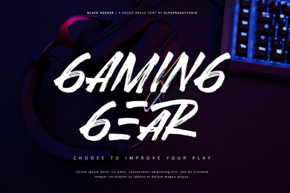 Black Rusher Font - Preview 6