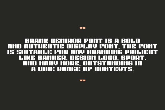 Brank Genihor Font - Preview 4