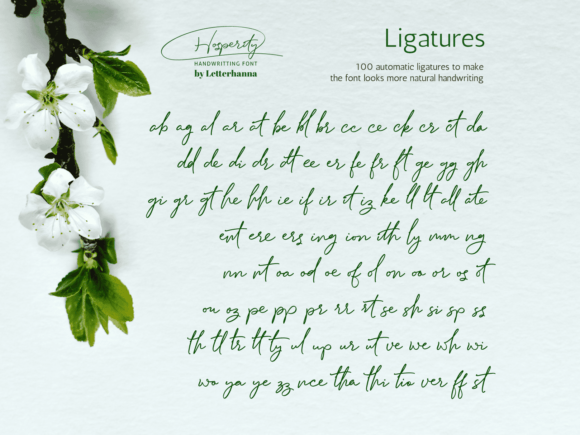 Hosperity Font PNG with transparent background - Preview 2