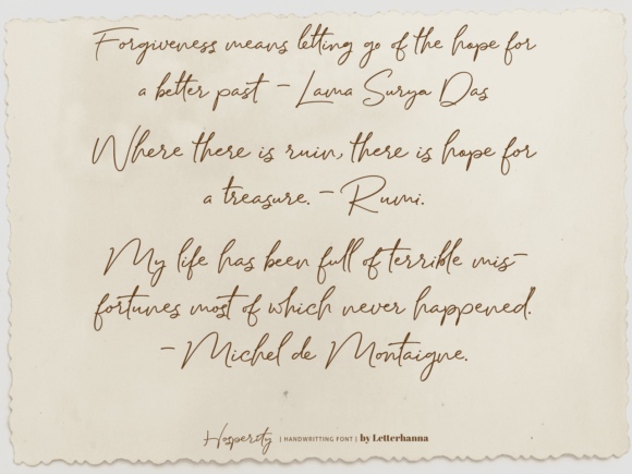 Hosperity Font PNG with transparent background - Preview 4