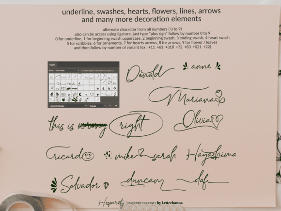 Hosperity Font PNG with transparent background - Preview 5