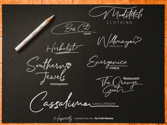 Hosperity Font PNG with transparent background - Preview 6