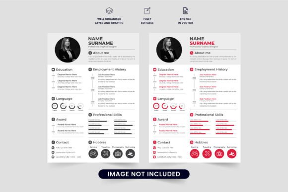 Modern Resume Template for Office Job