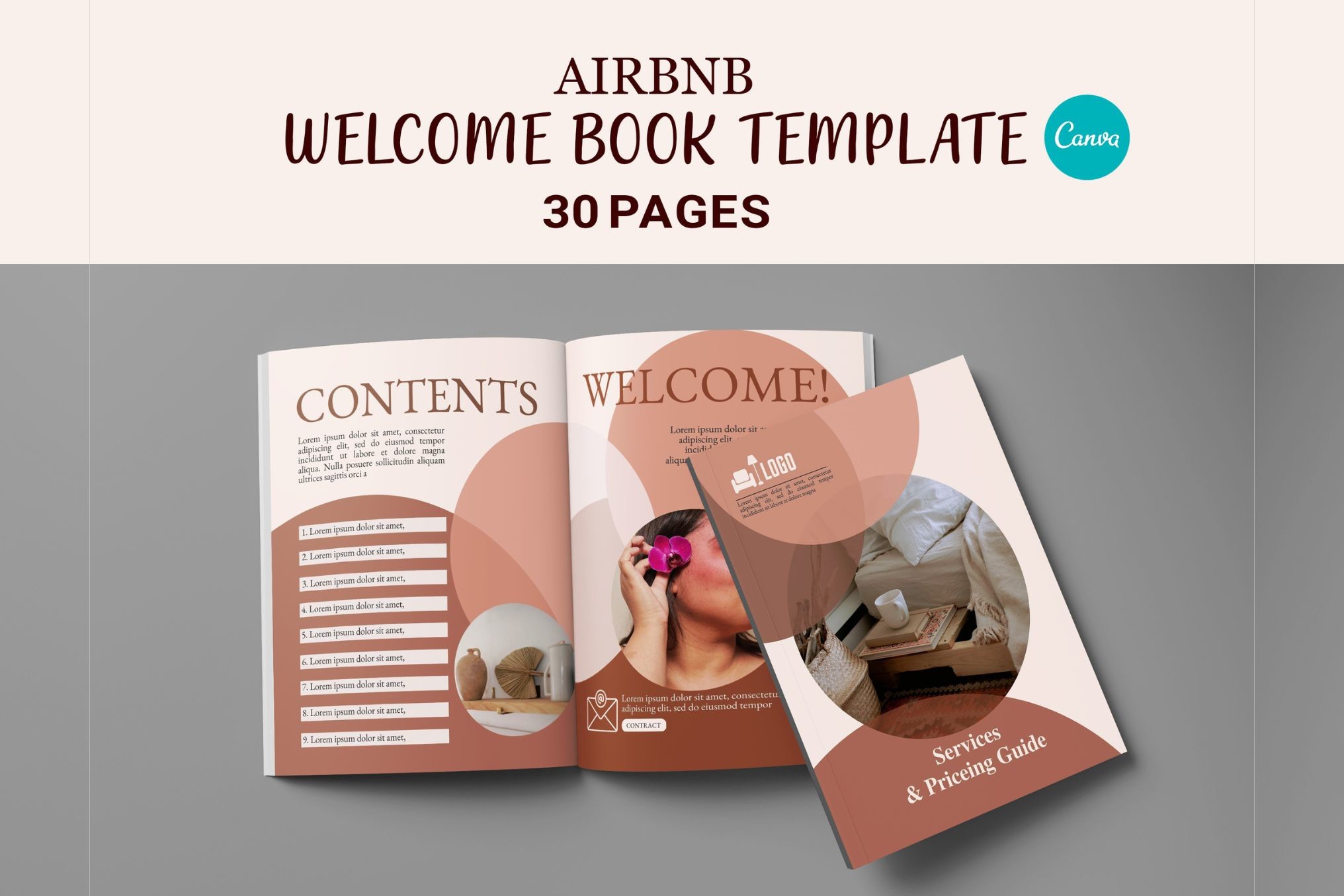 Airbnb Welcome Book Canva Template