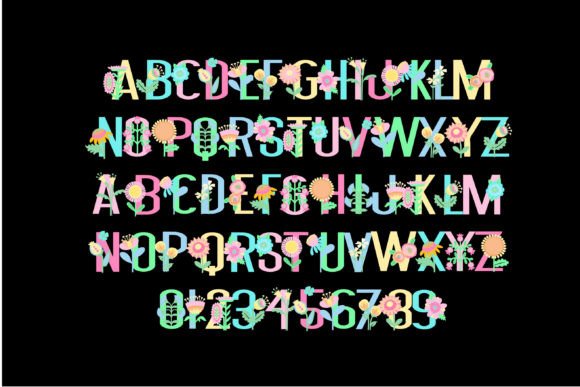 Colorful Life Too Font PNG with transparent background - Preview 2