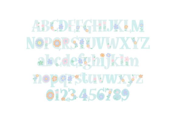 Easter Flowers Font - Preview 1