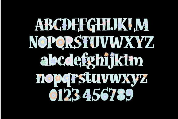 Easter Flowers Font - Preview 2