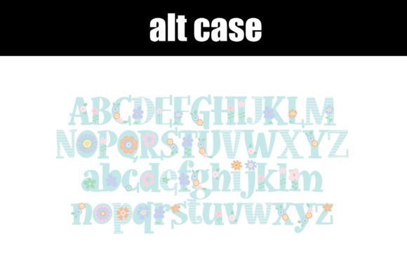 Easter Flowers Font - Preview 6