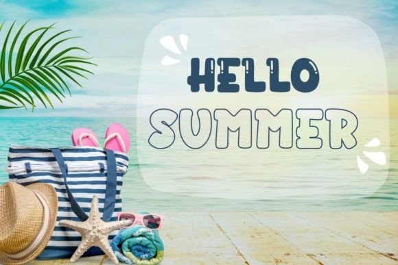 Enjoy Summer Font PNG with transparent background - Preview 1