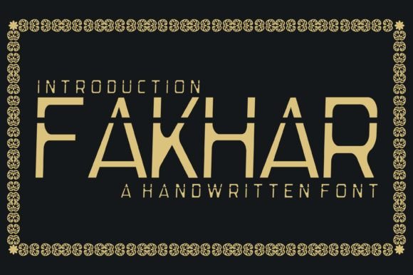 Fakhar Font - Preview 1