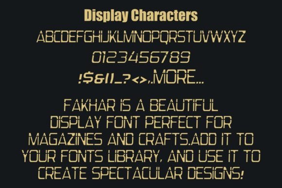 Fakhar Font - Preview 3