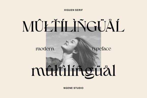 Higuen Font PNG with transparent background - Preview 5