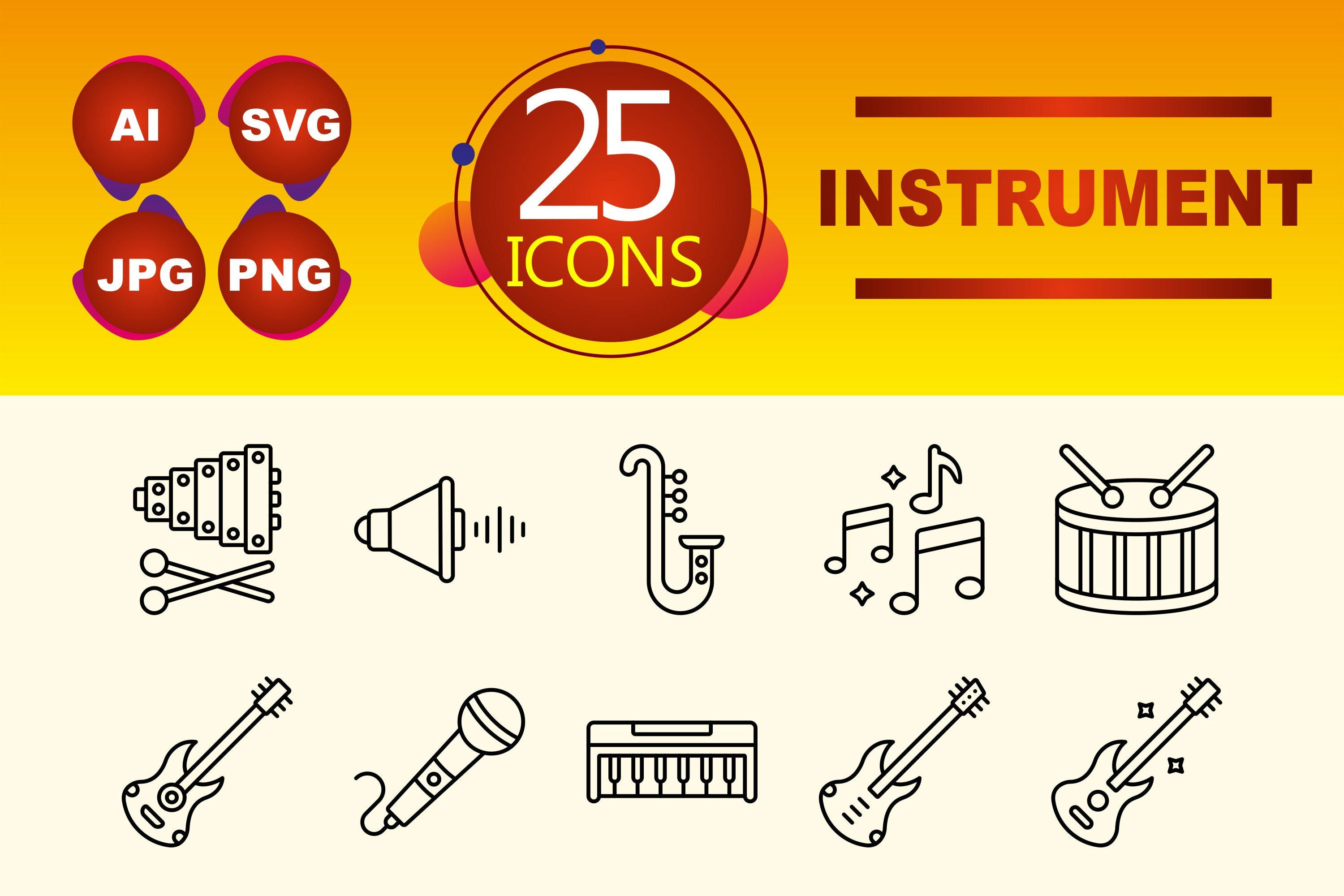 Or Instruments Graphics Instrument Graphic by circlontech · Creative Fabrica