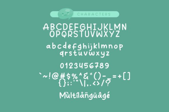 Jade Smile Font PNG with transparent background - Preview 4