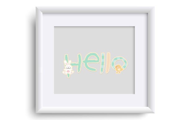 Kids Easter Font PNG with transparent background - Preview 4