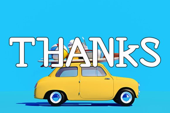 Long Travel Font PNG with transparent background - Preview 6